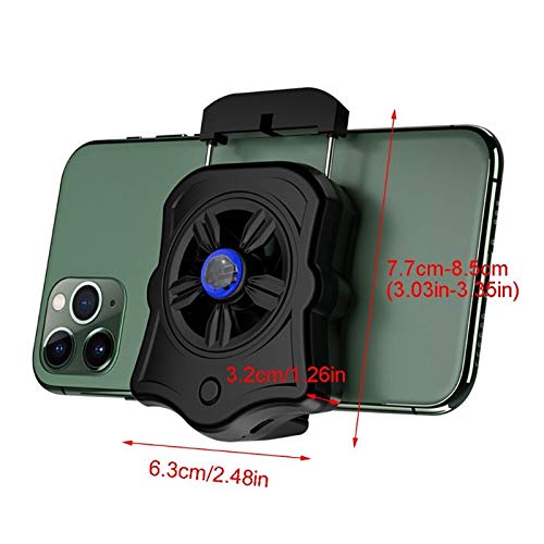 UXZDX CUJUX Mobile Phone Cooler Portable Gaming Radiator Universal USB Interface Smartphone Cooling Pad for Game (Color : Black)