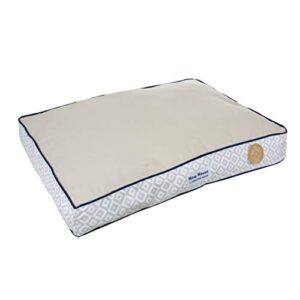 now house for pets by jonathan adler grey diamond cushion dog bed, large, large dog bed washable dog bed for large dogs by now house by jonathan adler (ff16061)