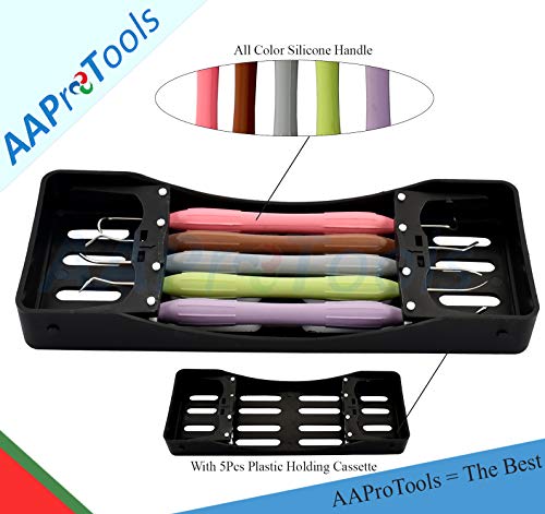 AAProTools Silicone Handle Dental Composite Filling Instruments Kit 5pcs Tools DN-2285