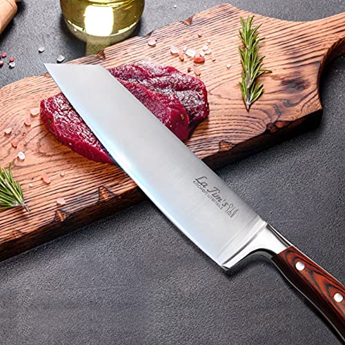 LaTim's Chef Knife 9 Inch Professional,Japanese Kitchen Cooking Knives with German High Carbon Stainless Steel 4116 and Ergonomic Handle