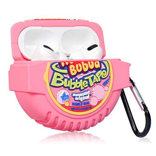 Joyleop Bubble Gum Case for Airpods Pro 2019/Pro 2 Gen 2022, Cute Cartoon Fun Funny 3D Kids Girls Teen Boys Cover, Kawaii Cool Food Stylish Soft Silicone Character Trendy Air pods Cases for Airpod Pro