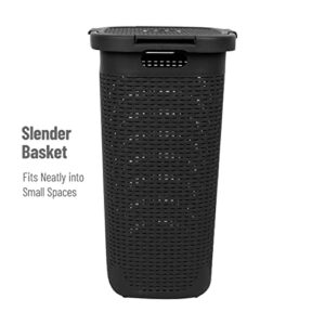 Mind Reader 60 Liter Laundry Hamper, (Black, Single)