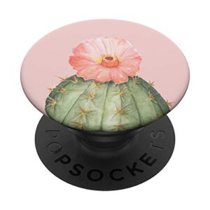 pink cactus flower popsockets popgrip: swappable grip for phones & tablets