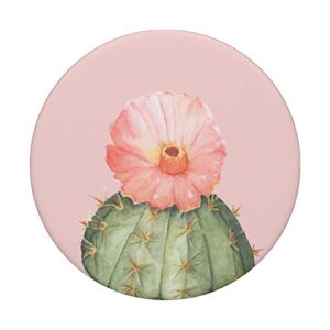 Pink Cactus Flower PopSockets PopGrip: Swappable Grip for Phones & Tablets