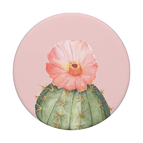 Pink Cactus Flower PopSockets PopGrip: Swappable Grip for Phones & Tablets