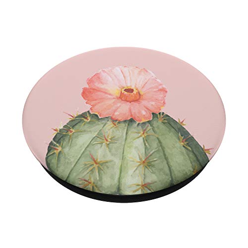 Pink Cactus Flower PopSockets PopGrip: Swappable Grip for Phones & Tablets