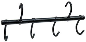 jeffersequine 4 hook portable tack rack, black