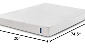 Serta - 7 inch Cooling Gel Memory Foam Mattress, Twin Size, Medium-Firm, Supportive, CertiPur-US Certified, 100-Night Trial - for Ewe, White