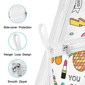 Cute Fun Doodles Laundry Mesh Bag Delicates Lingerie Laundry Wash Bag Heavy Duty with Zipper Bra Laundry Bags for Women Men Students Colleage