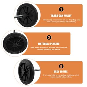 Trash Garbage bin Wheels Replacement Can Replacement Wheel Garbage Bin Wheel Wastebasket Pulley Wheel Replacement Parts