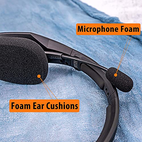 B450-XT Kit Replacement Ear Pads Cushion Mic Foam Compatible with B450-XT B450XT Headset I B450 XT Accessories