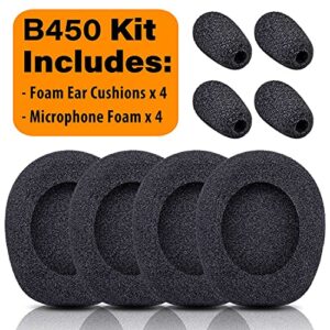 B450-XT Kit Replacement Ear Pads Cushion Mic Foam Compatible with B450-XT B450XT Headset I B450 XT Accessories