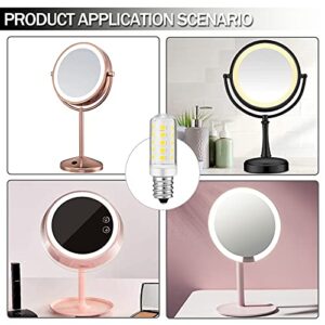 X-Molin 2 Pieces Double-Side Illuminated Magnification Mirror Lighted Mirror Replacement Bulb/for Cosmetic Vanity Makeup Mirror ,Suitable for Zadro, Jerdon, Conair Makeup Mirror, 6K White, Dimmable