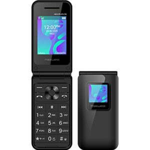 Flip Phone 4G LTE Volte Unlocked Compatible with T-Mobile Mint GSM Worldwide Maxwest Neo 4G Dual Nano Sim LTE Bluetooth (NOT VERIZON/Boost) Radio FM