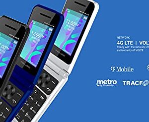 Flip Phone 4G LTE Volte Unlocked Compatible with T-Mobile Mint GSM Worldwide Maxwest Neo 4G Dual Nano Sim LTE Bluetooth (NOT VERIZON/Boost) Radio FM