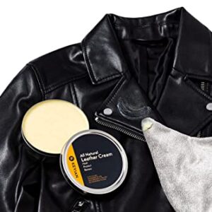 Kevian Leather Cream and Conditioner - Heals, Protects, and Renews - All-Natural Formula Made with Beeswax and Tallow - Made in USA! (4oz)