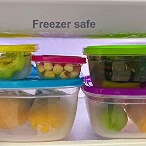 VOYISA Food Storage Container Storage Bowls Kitchen & Pantry Organization Meal Prep Container with Lids, BPA-Free, Freezer, Microwave and Dishwasher Safe (5 Sets Pack )