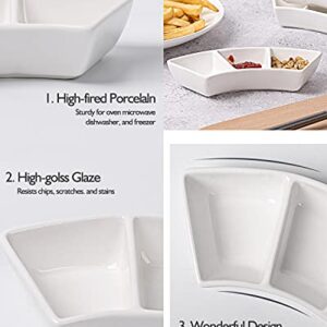 DELLING Ceramic Dipping Bowls/Dipping Sauce Bowls Set - 3 Oz Dipping Sauce Dishes- Small Sauce Cups/Bowls for Sushi, Tomato Sauce, BBQ or Other Dinner - Great for Different Sauce and Dip, Set of 5