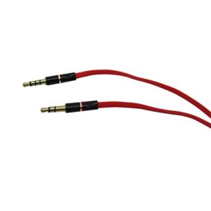 Gxcdizx 2Pcs Red Audio Cable 3.5mm Cord for with in Line Mic for Skullcandy Crusher Headphones