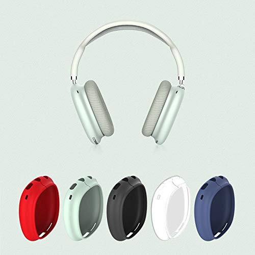 PERFECTSIGHT Earpads Cushions Protectors Cover Case, Soft Silicone Ear Pads Cup Compatible with AirPods Max Headphones, Anti-Scratch, Dust-Proof, Anti-Skid (White)