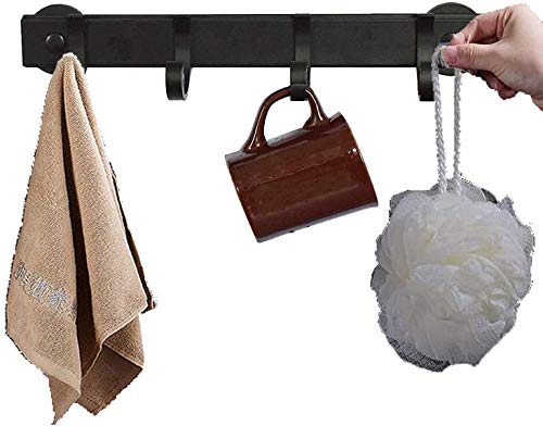 Magnetic Hook Rack Kitchen Tool Hanger Organizer -Adjustable Hook Rail - Strong magnets - for Refrigerator,Metal Cabinet,Stove,BBQ,dishwasher,Grills - No installation tools required（No cleaning brush）