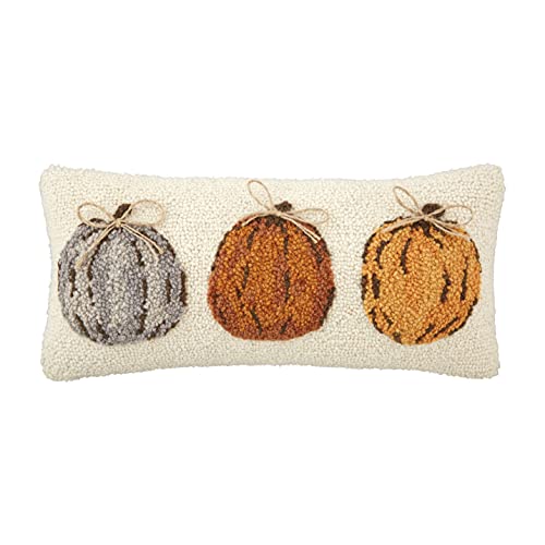 Mud Pie Pumpkin Trio Pillow, Multi