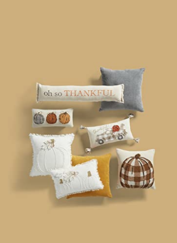 Mud Pie Pumpkin Trio Pillow, Multi