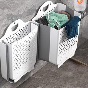 collapsible laundry basket- large laundry basket hamper with 2 handles- space saving foldable storage container/organizer (small)