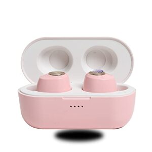 summonerbuds nabi pink bluetooth 5.0 true wireless earbuds ipx5 waterproof, in-ear earphones with microphone, wireless chargable