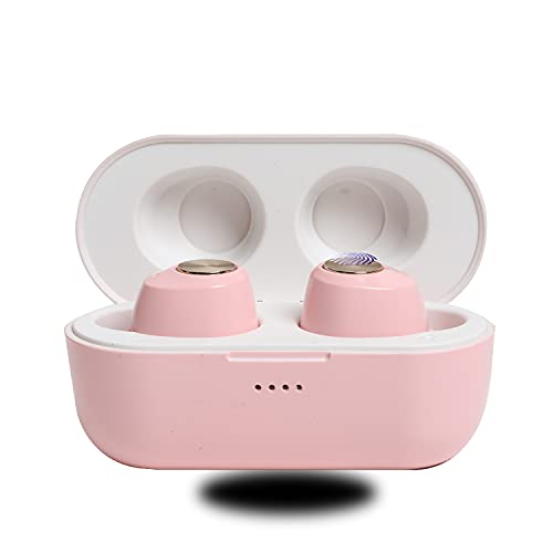 Summonerbuds NABI Pink Bluetooth 5.0 True Wireless Earbuds IPX5 Waterproof, in-Ear Earphones with Microphone, Wireless Chargable