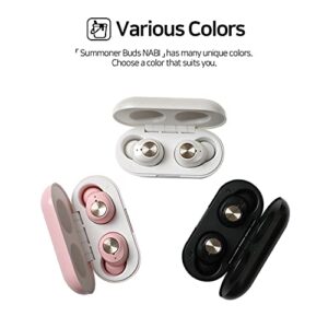 Summonerbuds NABI Pink Bluetooth 5.0 True Wireless Earbuds IPX5 Waterproof, in-Ear Earphones with Microphone, Wireless Chargable