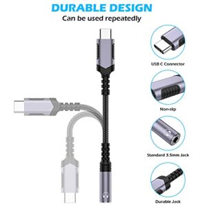 USB C to 3.5mm Audio Adapter,Type C to 3.5mm Headphone Adapter for Galaxy S21 S22 S23 Ultra USB-C to Aux Dongle Cable Cord DAC Earphones for Samsung S20 FE A54 A53 A34 iPad 10 Pro Google Pixel 7 6 6A