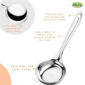 Kipiq - Stainless Steel Idli Dosa Batter Container with dosa ladle/Fridge Storage Container/Mavu Dabba (Capacity 4.5 litres)