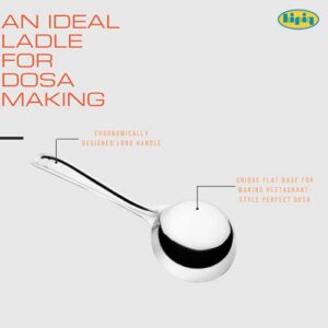 Kipiq - Stainless Steel Idli Dosa Batter Container with dosa ladle/Fridge Storage Container/Mavu Dabba (Capacity 4.5 litres)