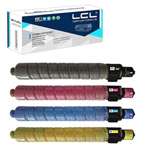 lcl compatible toner cartridge replacement for ricoh 888636 888637 888638 888639 mp c2000 mp c2500 mp c300 dsc525 dsc530 ld425c ld430c c2525 c3030 aficio mp c2000 mp c2500 (4-pack kcmy)