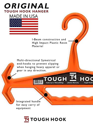 Tough Hook Original Hangers Set of 2 Blue and Grey |USA Made | Multi Pack