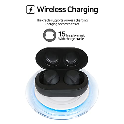 Summonerbuds Becky Black Bluetooth 5.0 True Wireless Earbuds IPX7 Waterproof, in-Ear Earphones with Microphone, Wireless Chargable