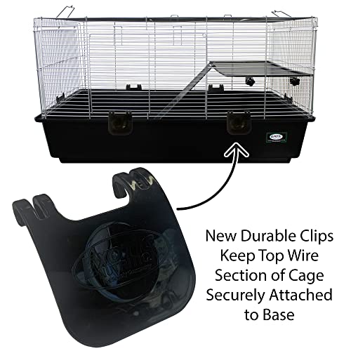 Zanzibar Cage - Durable Spacious Pet Habitat - Hedgehogs, Guinea Pigs, Small Rabbits, Syrian Hamsters, Degus, Tortoises, Lizards and Other Small Pets