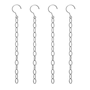 lertree 50cm space saving hanger chains stainless steel closet hanger organizer magic chains for home and office (4)