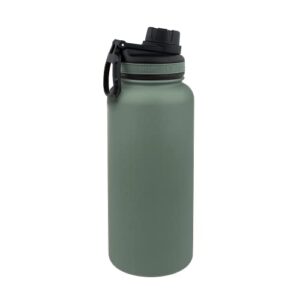 tempercraft 32 oz vacuum insulated sport bottle | custom laser engraved options | stainless steel, double-walled, wide mouth (river - blank)