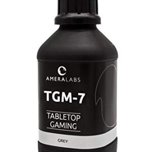 AmeraLabs TGM-7 3D Printing Resin for Tabletop Miniatures – Tough, High Resolution, Low Odor, Fast Curing on LCD MSLA UV 3D Printers, 1L (Grey)