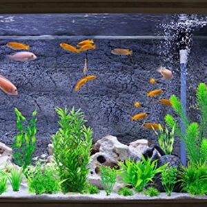 MyLifeUNIT Aquarium Plants, 20 Pack Artificial Fish Tank Plants for Aquarium Decorations (Green)