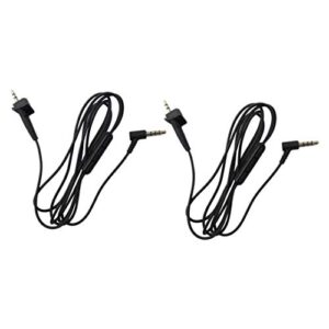 Gxcdizx 2X Black Replacement Audio Cable Cord w/Mic for Bose Around-Ear AE2 AE2i AE2w Headphones