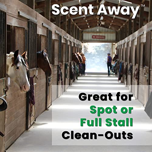 SCENT AWAY Horse Stall Deodorizer Odor Eliminator | 100% Natural Odor Neutralizer | Fragrance Free Smell, Odor & Moisture Absorber | Non-Toxic Active Carbon & Zeolite Odor Control | 25lbs. (11.34kg)