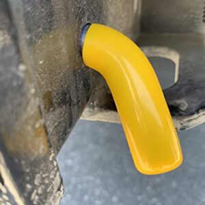 MaxxHaul 50565 3 Pack Trailer Hitch Pin & Clip with Rubber-Coated Vinyl Yellow Grip, 5/8" Diameter, Fits 2" Receiver