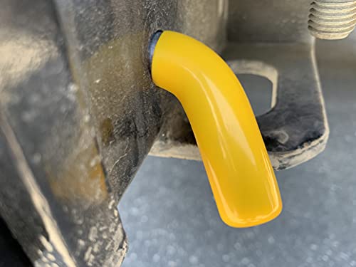 MaxxHaul 50565 3 Pack Trailer Hitch Pin & Clip with Rubber-Coated Vinyl Yellow Grip, 5/8" Diameter, Fits 2" Receiver