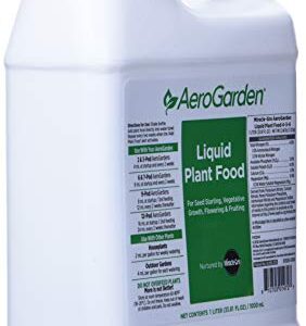 AeroGarden Liquid Nutrients (1 Liter) & Grow Anything Seed Pod Kit, 9