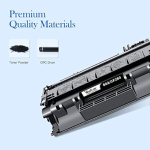 Valuetoner 80A Compatible Toner Cartridge Replacement for HP CF280A 80X CF280X 05A CE505A to use with Pro 400 M401dn, M401dne, M401n, MFP M425dn, M425dw, P2055DN Printer (4 Black)