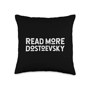 kierkegaard design studio fyodor dostoevsky throw pillow, 16x16, multicolor