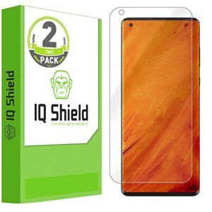 iq shield screen protector compatible with motorola edge plus (2-pack) anti-bubble clear film